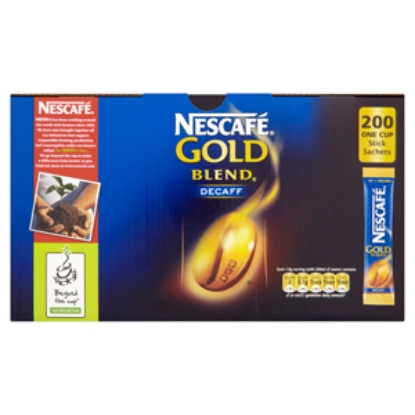 Picture of Nescafe Gold Blend DECAFF STICKS x200